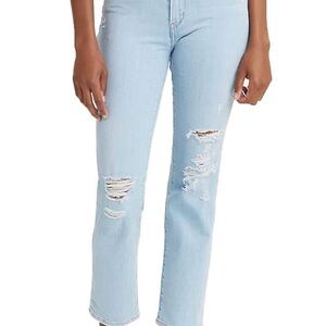 Levi's Light Blue Straight Leg Jeans